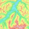 Samedan topographic map, elevation, terrain