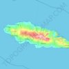 Upolu topographic map, elevation, terrain