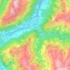 Chur topographic map, elevation, terrain