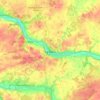 Le Blanc topographic map, elevation, terrain