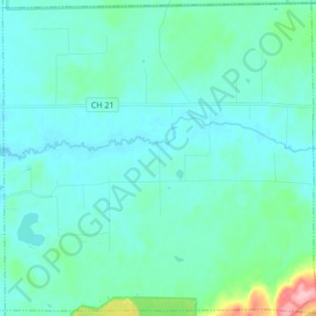 Waasa Township topographic map, elevation, terrain