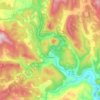 Jamaica topographic map, elevation, terrain
