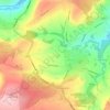 Cullingworth topographic map, elevation, terrain