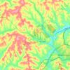 Canton Township topographic map, elevation, terrain