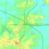 Huntingburg topographic map, elevation, terrain