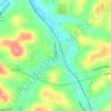 Mars topographic map, elevation, terrain