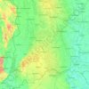 Bács-Kiskun topographic map, elevation, terrain