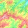 Pembury topographic map, elevation, terrain