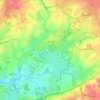 Leyrat topographic map, elevation, terrain