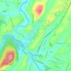 Oakland topographic map, elevation, terrain