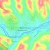 Waynesburg topographic map, elevation, terrain