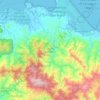 Distrito Kankintú topographic map, elevation, terrain