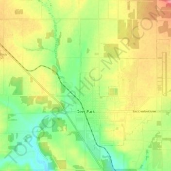 Deer Park topographic map, elevation, terrain