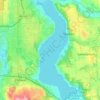 Lake Sammamish topographic map, elevation, terrain