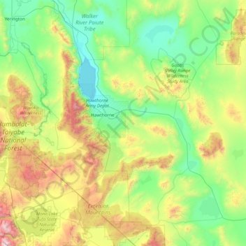 Mineral County topographic map, elevation, terrain