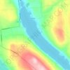Otisco Lake topographic map, elevation, terrain