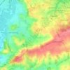 Nazeing topographic map, elevation, terrain