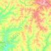 Itajobi topographic map, elevation, terrain