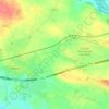 Curragh topographic map, elevation, terrain