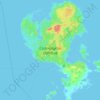 Bolshoy Solovetsky Island topographic map, elevation, terrain