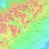 Selwyn District topographic map, elevation, terrain