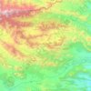Orakzai District topographic map, elevation, terrain