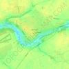 Akmenė topographic map, elevation, terrain