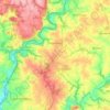 Pluméliau-Bieuzy topographic map, elevation, terrain