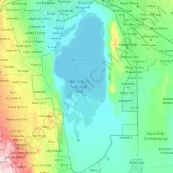 Barut ward topographic map, elevation, terrain