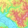 Castels topographic map, elevation, terrain