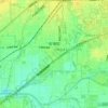 Ando topographic map, elevation, terrain