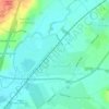 East Goscote topographic map, elevation, terrain