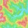 Posina topographic map, elevation, terrain