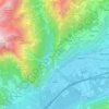 Ardon topographic map, elevation, terrain