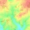 Rushden topographic map, elevation, terrain