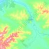 городское поселение Заиграево topographic map, elevation, terrain