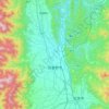 Azumino topographic map, elevation, terrain