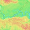 Putumayo topographic map, elevation, terrain