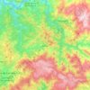 Arouca topographic map, elevation, terrain