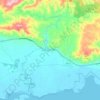 Toora topographic map, elevation, terrain