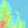 Panganiban topographic map, elevation, terrain