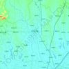 石家河 topographic map, elevation, terrain