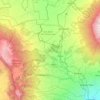 Nyeri topographic map, elevation, terrain