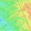 Kaunlaran topographic map, elevation, terrain