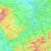 Moravian-Silesian Region topographic map, elevation, terrain