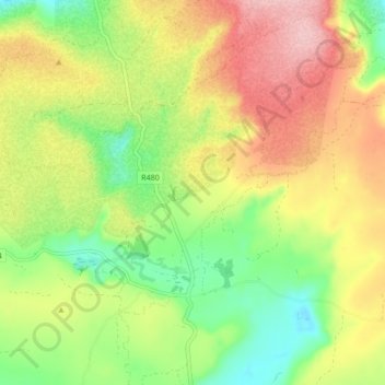 Kilcorney topographic map, elevation, terrain