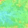 Ruaudin topographic map, elevation, terrain