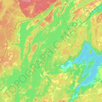 Bobs Lake topographic map, elevation, terrain