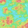 Baptiste Lake topographic map, elevation, terrain