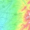 Parkent district topographic map, elevation, terrain
